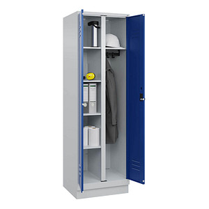 CP Spind Classic PLUS enzianblau, lichtgrau 080620-20 S10003, 1 Schließfach 60,0 x 50,0 x 195,0 cm