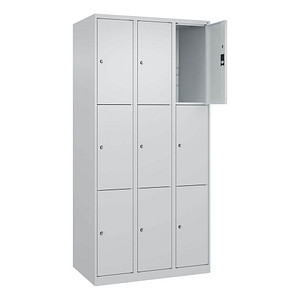CP Schließfachschrank Classic Plus lichtgrau 080000-303 S10008, 6 Schließfächer 90,0 x 50,0 x 185,0 cm