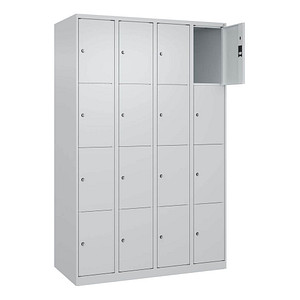 CP Schließfachschrank Classic Plus lichtgrau 080000-404 S10008, 16 Schließfächer 120,0 x 50,0 x 185,0 cm
