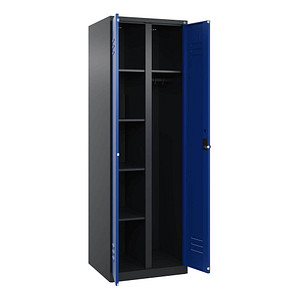 CP Spind Classic Plus enzianblau, schwarzgrau 080600-20 S10046, 1 Schließfach 60,0 x 50,0 x 185,0 cm