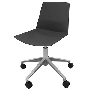 Quadrifoglio Besucherstuhl Clue OCLUEA01 GO dunkelgrau Kunststoff