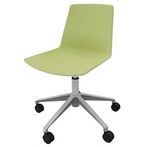 Quadrifoglio Besucherstuhl Clue OCLUEA01 BA B01/011 grün, weiß Stoff