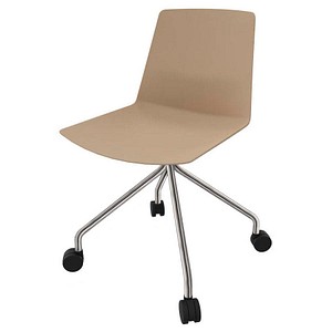 Quadrifoglio Besucherstuhl Clue OCLUEA02 BAF05 BG beige Kunststoff