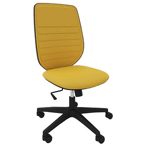 Quadrifoglio Bürostuhl Okay gelb, schwarz Stoff