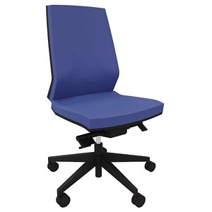 Quadrifoglio Bürostuhl Omnia blau, schwarz Stoff