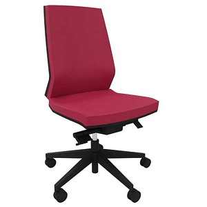 Quadrifoglio Bürostuhl Omnia bordeaux, schwarz Stoff