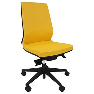 Quadrifoglio Bürostuhl Omnia gelb, schwarz Stoff
