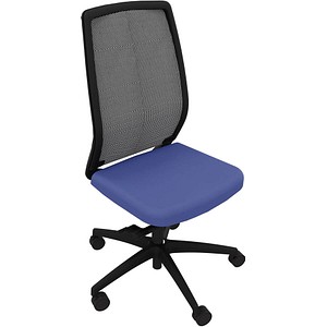 Quadrifoglio Bürostuhl Orion blau, schwarz, schwarz Stoff