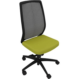 Quadrifoglio Bürostuhl Orion grün, schwarz, schwarz Stoff