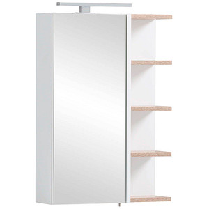 MÖBELPARTNER Spiegelschrank Balto 157385 weiß 49,7 x 16,0 x 74,4 cm