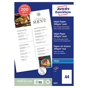 AVERY Zweckform Inkjet Papier BUSINESS, DIN A4, 200 g/qm