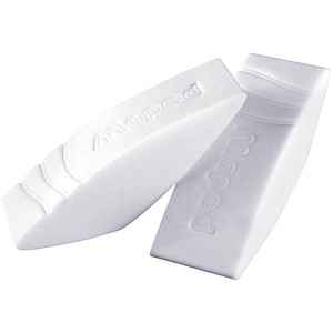 2 maped Radiergummis Greenlogic weiß