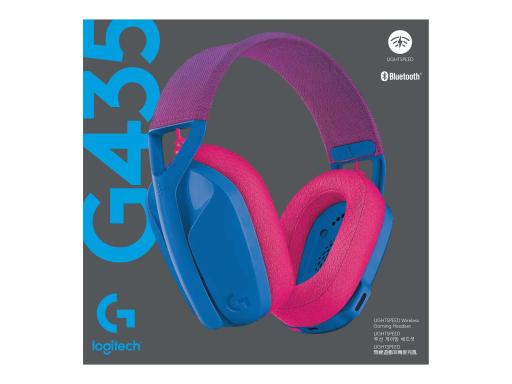 LOGITECH G435 LIGHTSPEED Wless Gaming HeadsetBLUE