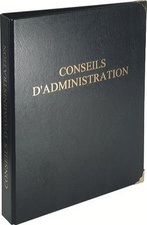 EXACOMPTA Reliure "Conseils d'Administration" avec recharge