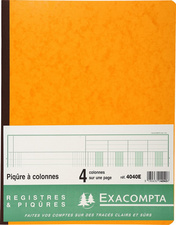 EXACOMPTA Piqûre à colonnes, 6 colonnes, 31 lignes