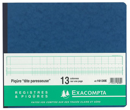 EXACOMPTA Spaltenbuch "2 libellés", 20 Spalten auf