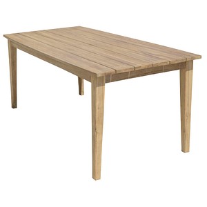 Garden Pleasure Gartentisch Visalia braun rechteckig 180,0 x 90,0 x 75,0 cm