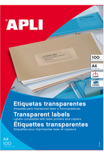 agipa Adress-Etiketten, 105 x 37 mm, transluzent