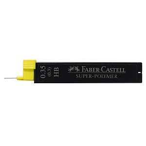 12 FABER-CASTELL SUPER-POLYMER Bleistiftminen HB 0,35 mm