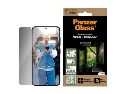 PanzerGlass™ 4-WAY PRIVACY Display-Schutzglas für Samsung Galaxy S25