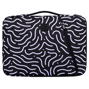 Exacompta Laptophülle Moon Kunstfaser schwarz bis 35,6 cm (14 Zoll)