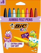 BIC KIDS Fasermaler Visacolor, 8er Kartonetui