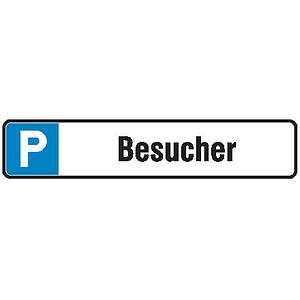 SafetyMarking® Hinweisschild P Besucher rechteckig 52,0 x 11,0 cm