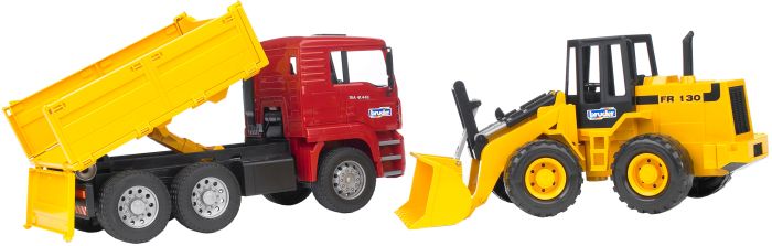 MAN TGA Kipp-LKW + Gelenkradlader FR 130
