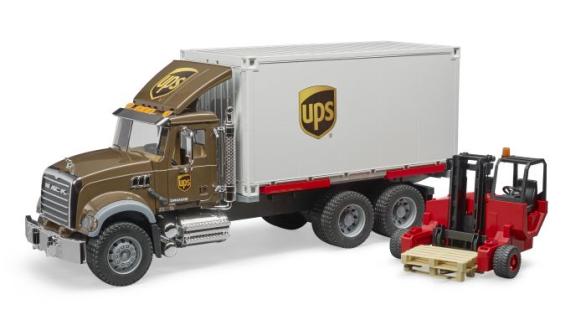 MACK Granite UPS Logistik-LKW mit Mitnah