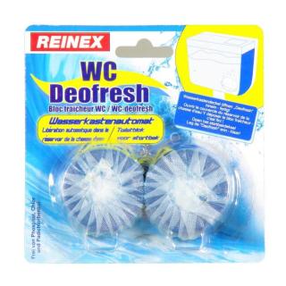 Reinex fresh-WC-Deofresh Wasserkastenautomat,  blau | 2 Stück/Pack 