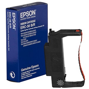 EPSON S015376 schwarz/rot Farbband