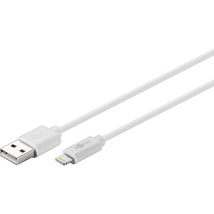 WENTRONIC goobay - Lightning-Kabel - Lightning (M) bis USB (M) - 2,0m - weiß (7
