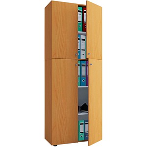 VCM my office Aktenschrank XXL, 914115 buche 4 Fachböden 70,0 x 40,0 x 178,0 cm