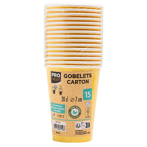 15 PROnappe Einweg-Kaffeebecher 200,0 ml