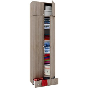 VCM my office Vandol Aktenschrank sonoma-eiche 4 Fachböden 70,0 x 40,0 x 238,0 cm