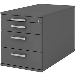 HAMMERBACHER Solid TC30 Rollcontainer weiß 4 Auszüge 42,8 x 80,0 x 51,2 cm