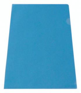 EXXO by HFP Sichthüllen / Aktenhüllen / Dokumentenhüllen A4, 180my, aus PP, mit Daumenaussparung, oben und seitlich offen, Farbe: transparent blau - 10 Stück