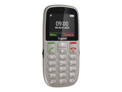 GIGASET GL395 Dual Sim Silver SOS-Button, CAM, SD-card Slot/ GSM 2G/3G/T-Bar/ U