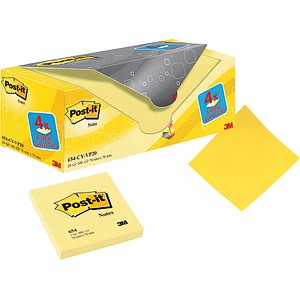 16 + 4 GRATIS: Post-it® Notes Haftnotizen Standard gelb 16 Blöcke + GRATIS 4 Blöcke