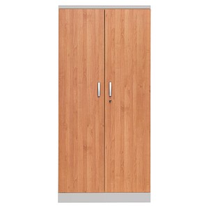 Gürkan Stahlschrank 100121 erle, weißaluminium 92,0 x 42,0 x 195,0 cm