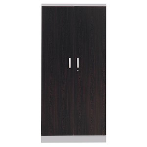 Gürkan Stahlschrank 100120 wenge, weißaluminium 92,0 x 42,0 x 195,0 cm