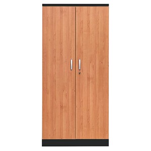 Gürkan Stahlschrank 100127 tiefschwarz, erle 92,0 x 42,0 x 195,0 cm