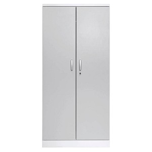 Gürkan Stahlschrank 100117 verkehrsweiß, lichtgrau 92,0 x 42,0 x 195,0 cm