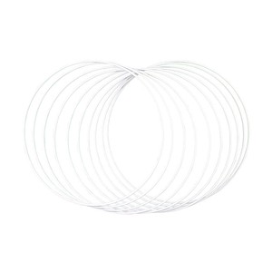 Rayher Metallringe-Set beschichtet weiß Ø 25,0 cm 10 St.