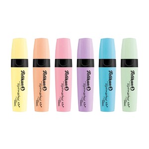 PELIKAN Textmarker 490 Pastel/6 Sort. 6 ST im Karton-Etui