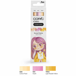 COPIC Marker ciao, 3er Set "Sunset Palette"