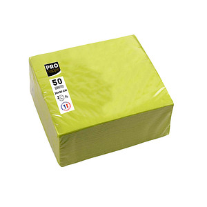 PROnappe Cocktail-Servietten, 200 x 200 mm, kiwigrün