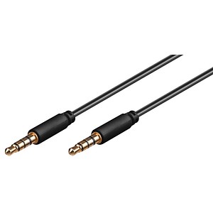 WENTRONIC goobay - Audiokabel - 4-poliger Mini-Stecker (S) bis 4-poliger Mini-S