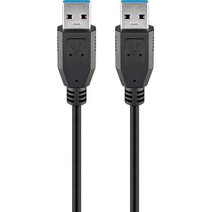 goobay USB 3.0 A Kabel 3,0 m schwarz