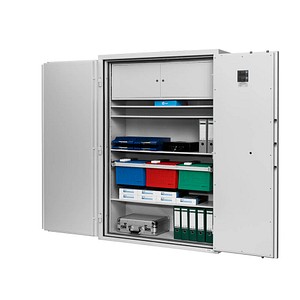 ISS Sicherheitsschrank Düsseldorf Mettmann IX Sicherheitsstufe S2 nach EN14450 mit Feuerschutz lichtgrau 130,5 x 52,7 x 187,5 cm